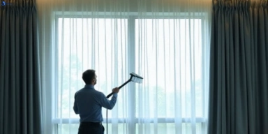 Commercial curtain steam cleaning service alberton hotels offices