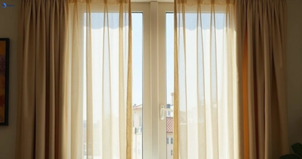Dusty and dull curtains in alberton before steam cleaning